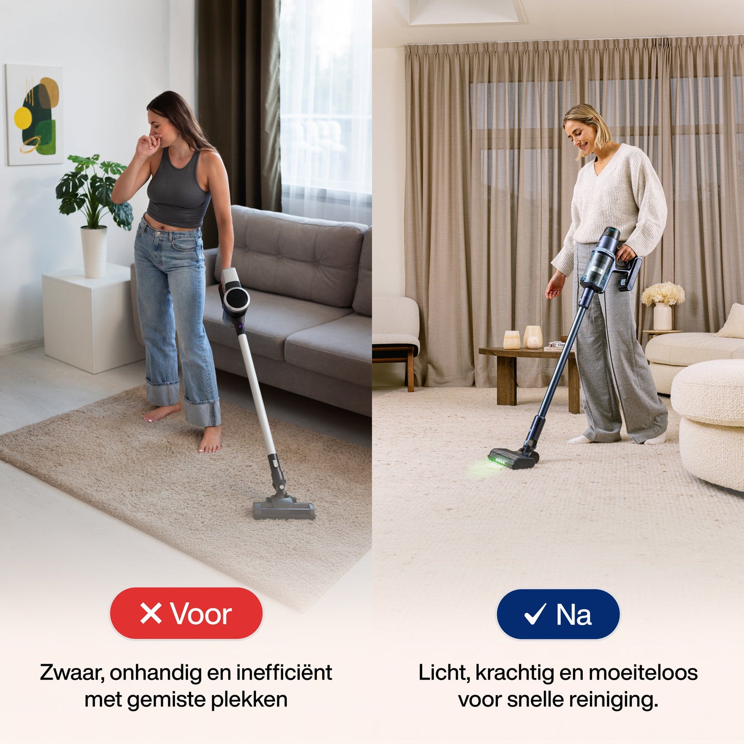 مكنسة كهربائية لاسلكية عمودية CleanDetect